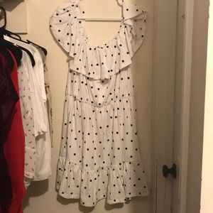 Off The Shoulder White Summer Dress